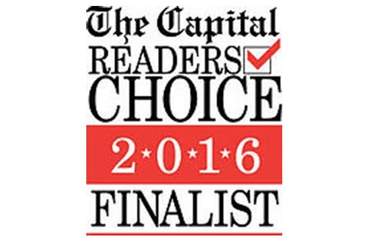 2016 the capital readers choice finalist logo.