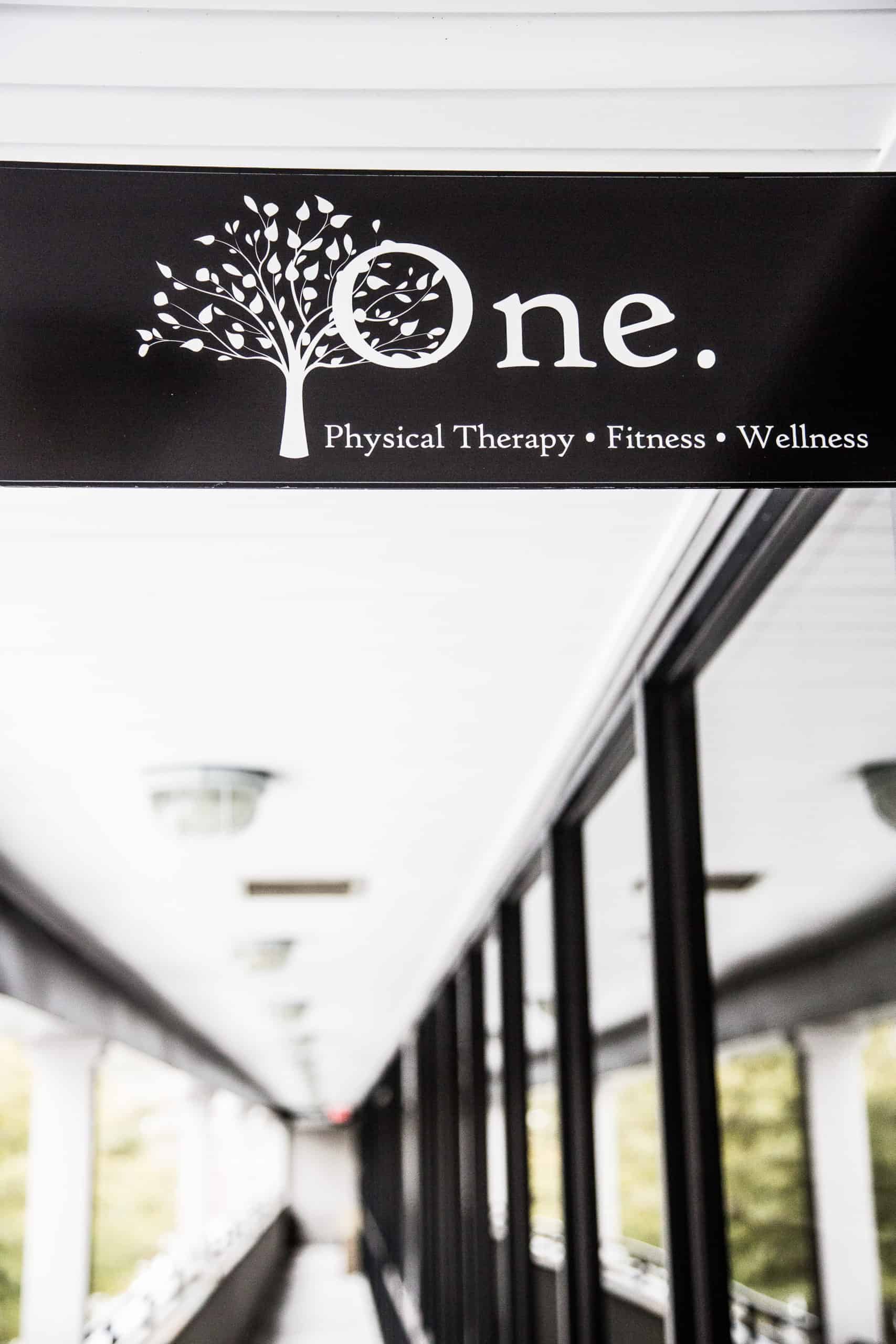 One Physical Therapy & Fitness logo signage.