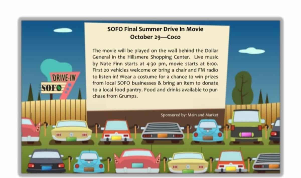 SOFO Final Summer Drive In Movie.